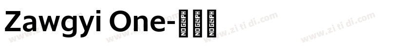 Zawgyi One字体转换